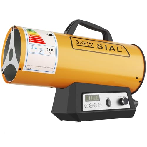 SIAL Chauffage Soufflant à Gaz Q33E 33 kW Jaune