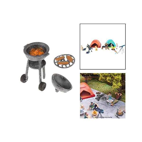Colcolo Menschenfiguren Im Maßstab 1:64 Modelleisenbahnen Architekturharzfiguren Tiny People Figuren BBQ Szenen für… – Bild 3
