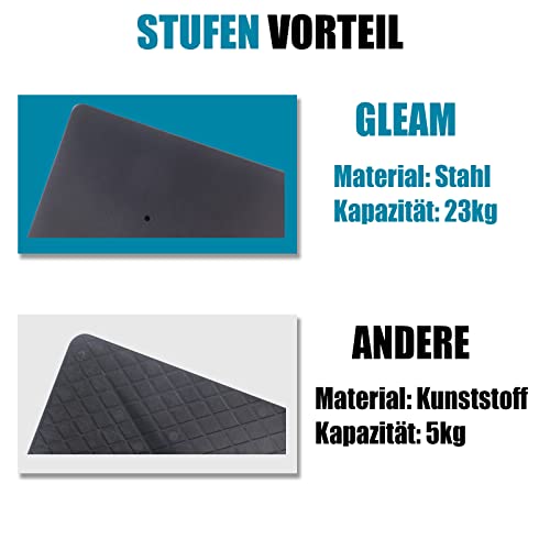 GLEAM Beamer Ständer Multifunktionaler Beamer Stativ Universal Kamera Bodenständer für Laptop Ständer Tragbarer Verstellbare Höhe von 61 cm bis 101 cm mit Platte