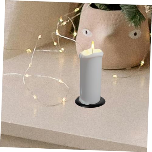 HOOTNEE 10pcs Candle Holder Holder Festival Candle Fixing Supplies Candle Fixators Candle Fixing Accessories Metal Tea Light Holder Cake Candle Clip Candle Rack DIY Candle Fixator