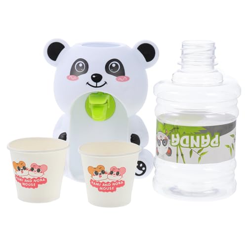 HANABASS Water Dispenser Toy Cute Panda Design Interactive Water Fountain for Boys and Girls Play Kitchen and Dollhouse Easy to Clean and Install Birthday