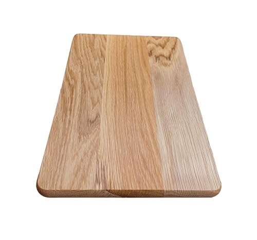 Wooden World - Tabla de cortar de madera para la cocina fabricada en madera maciza de roble, bonita y práctica.