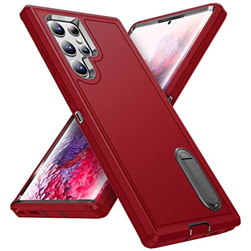 Coque Samsung S22 Ultra élégante et rigide couleur rouge mode