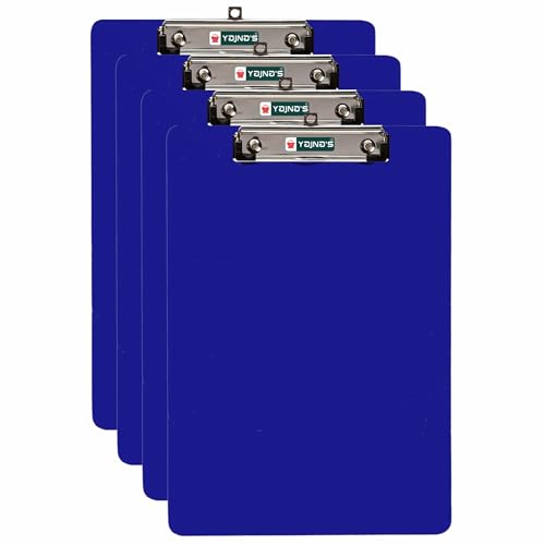 Planchettes d'examen bleues YAJNAS lot de 4 avec verso tableau blanc pour l'école