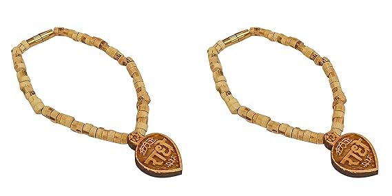 Small Tulsi Mala with Radhaji Locket for Laddoo Gopal (Size 0-5 No) Set of 4 Mala by Pratyush Traders-image-25