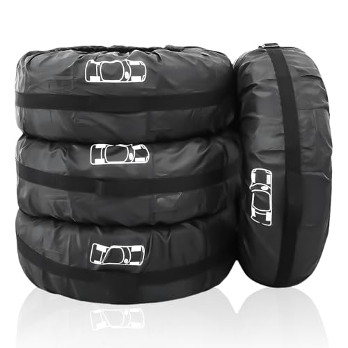 4 Stück Reifentaschen Set,19-23 Zoll Reifentasche, Waterproof Reifensack, Reifenschutzhülle, Reifenhülle, Reifen Tüten, Reifenabdeckung, Reserveradabdeckung für Sauberer Transport und Lagerung 4 Stück Reifentaschen Set,19-23 Zoll Reifentasche, Waterproof Reifensack, Reifenschutzhülle, Reifenhülle, Reifen Tüten, Reifenabdeckung, Reserveradabdeckung für Sauberer Transport und Lagerung