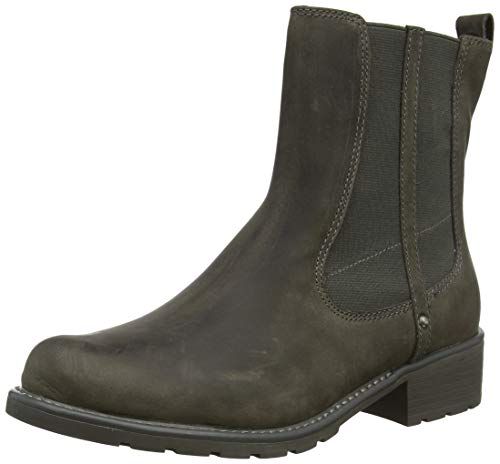 Clarks Orinoco Club, Botas Estilo Motero para Mujer, Gris (Dark Grey Nubuck Dark Grey Nubuck), 39 EU