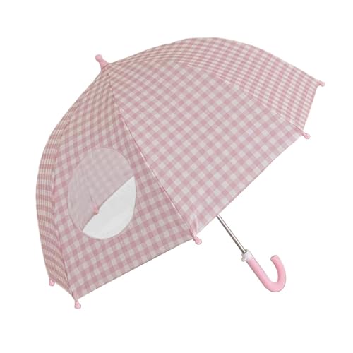 Parapluie enfants rose idéal pour aller à l'école sous la pluie
