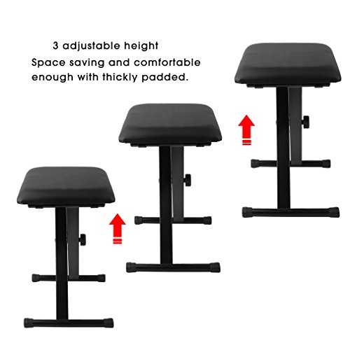 MZBDYYF Piano Tabouret de Coussin de siège rembourré Noir – Hauteur réglable 44-50,5 cm Banc de Clavier Parfait pour Les Musiciens et Les interprètes - Les Beatles, Paul McCartney, John Lennon, RIngo Starr, George Harrison MZBDYYF Piano Tabouret de Coussin de siège rembourré Noir - Hauteur réglable 44-50,5 cm Banc de Clavier Parfait pour Les Musiciens et Les interprètes – Image 5