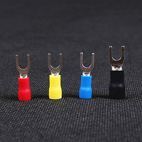 SVL1.25-8 Furcate Fork Spade 22~16AWG Wire Crimp Pressed terminals Cable Wire Connector Kit.