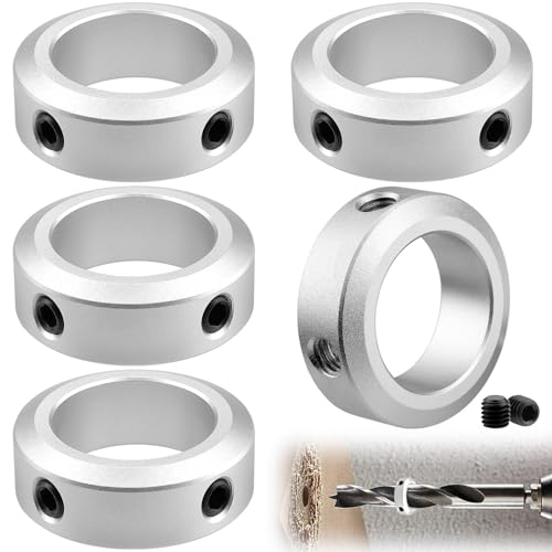 Mbsomnus 5 Stück Stellringe 12mm Klemmring ID 12mm AD 20mm Breite 8mm Stellringe Welle für Rad Axle Getriebe CNC-Maschinen