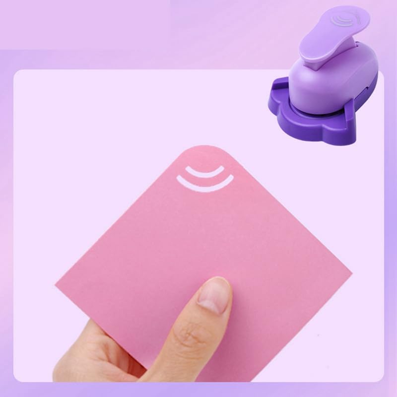 Perforatrice a doppio angolo per fai da te, con design curvo, per goffratura e scrapbooking