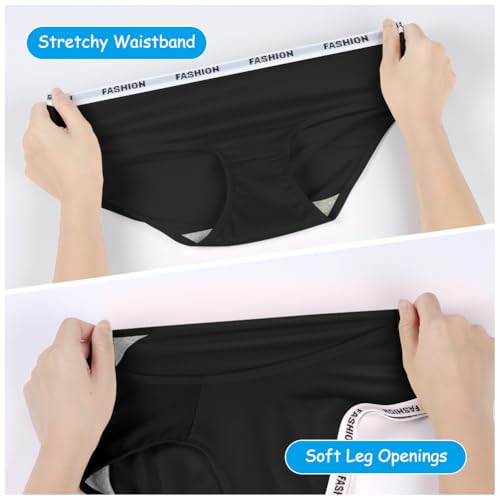 AYBUY Unterwäsche für Mädchen, 8er-Pack Schwarz weiche Mädchen-Slips, Atmungsaktive, Bequeme und weiche Mädchen-Slip für Jugendliche(8-12 Jahre)