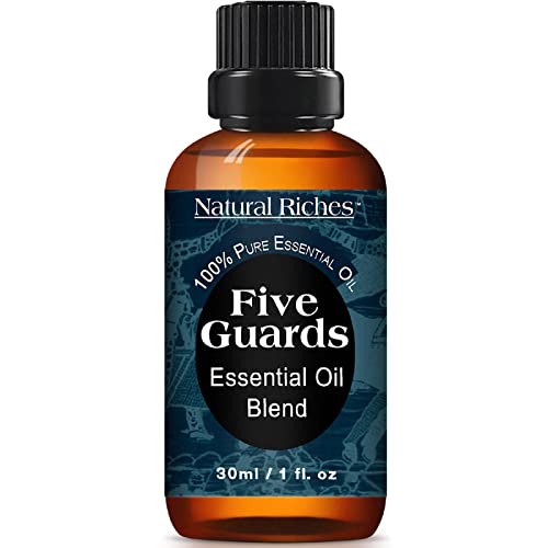 Natural Riches Five Guards Essential Oil Blend for Health Shield Aromatherapy with Clove Cinnamon Lemon Rosemary Eucalyptus Oil – 30ml
