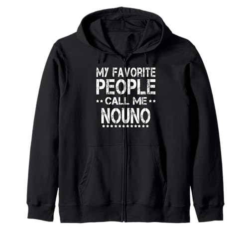My Favorite People Call Me Nouno Greek Godfather Zip Hoodie