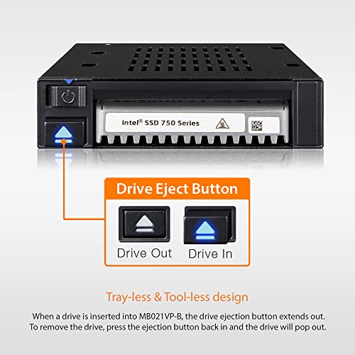 Carcasa externa ICY DOCK para SSD U.2 NVMe 3.5" miniatura 3