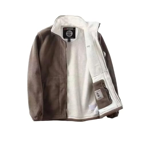 Ropa, DVD ZPLMIDE - Chamarra de forro polar Polartec para hombre, con cierre completo, de terciopelo grueso, chamarra táctica de invierno, abrigadora, con bolsillos...