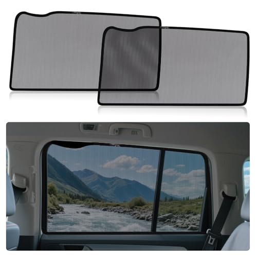 ZATOOTO Auto Sonnenschutz Seitenscheibe des VW Sharan 2012-2019 Schützt vor Sonneneinstrahlung und UV-Strahlen Magnetisch Befestigbar und Faltbar