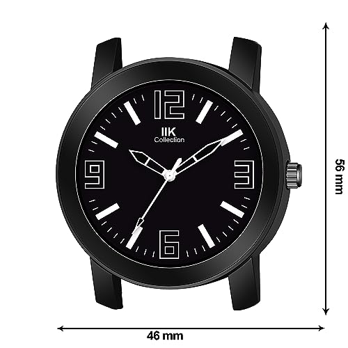 Image of IIK COLLECTION Watches for Men Round Numerical Dial Analogue Men Watch with Silicon Strap|Long Battery Life|Adjustable Flixable Silicon Strap|Watches for Boys.