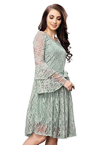 Image of Selvia Women's Knee-Length Fit and Flare Knee Lengh Dress