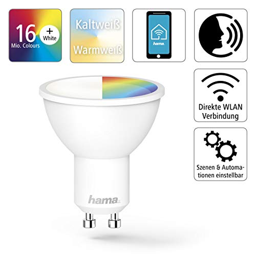 Ampoule LED WiFi GU10 connectée spot intelligent RVB CCT variable maison
