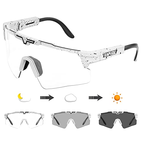KAPVOE Photochromic TR90 Bike Glasses
