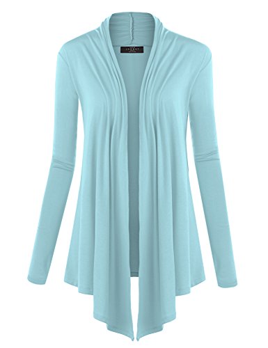 Image of Made By Johnny Women's Open Front Cardigan Lightweight Soft Drape Long Sleeve Cardigan for Work Travel Casual