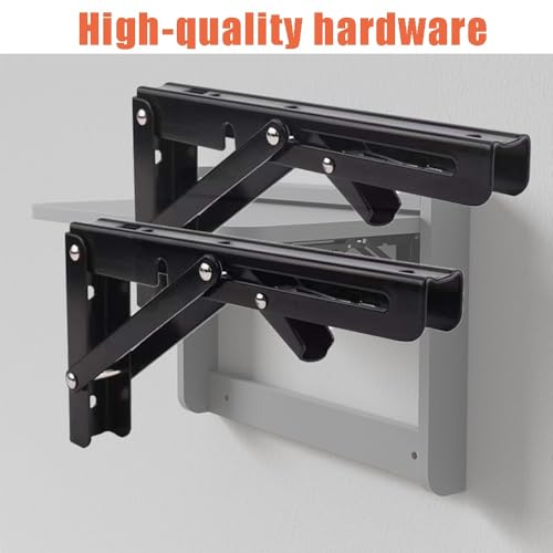 Table pliante murale grise 53x37 cm pour petite cuisine - 5