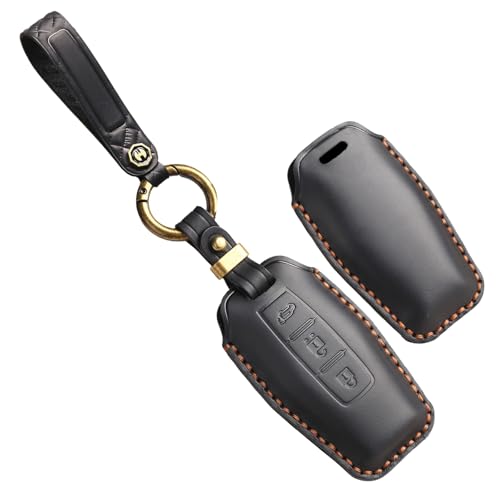 Accessoires Mitsubishi Outlander 2023 étui de clé cuir et porte-clés de protection