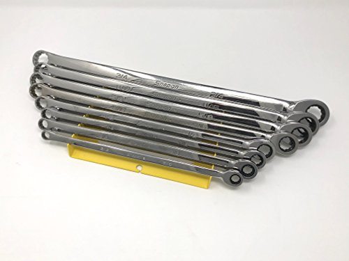 Wrench Rack Organizer By Hall Designs | 8 Slot, For High Performance Box Wrenches, Steel, Made In Usa (Yellow) #TOP1