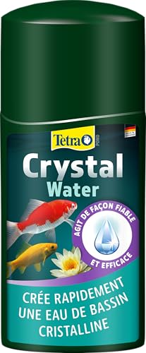Tetra Pond CrystalWater – Clarificateur d’Eau de Bassin – Favorise une Eau Cristalline - Agglomère et facilite l’élimination des particules en suspension – 250 ml