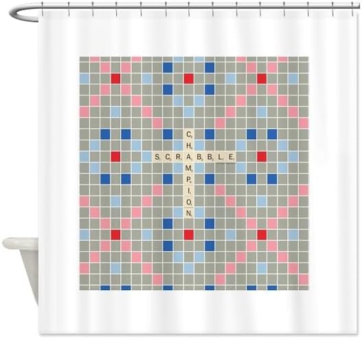 CafePress Scrabble Champion Decorative Fabric Shower Curtain