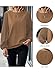 Samefar Plus Size Ladies Tops and Blouses Crewneck Long Sleeve Blouses for Women Business Casual Office Business Womens Work Tops 2025 Clothing Khaki XX-Large