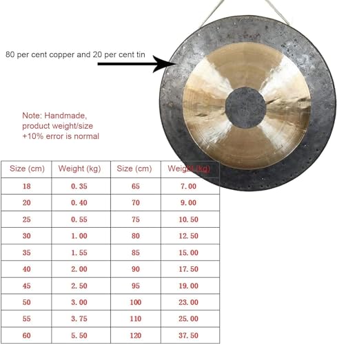 Chau Gong tradizionale cinese, Feng Shui Gong con batterista, realizzato a mano, in legno per meditazione, musica e decorazioni per la casa, migliora l'energia e l'armonia