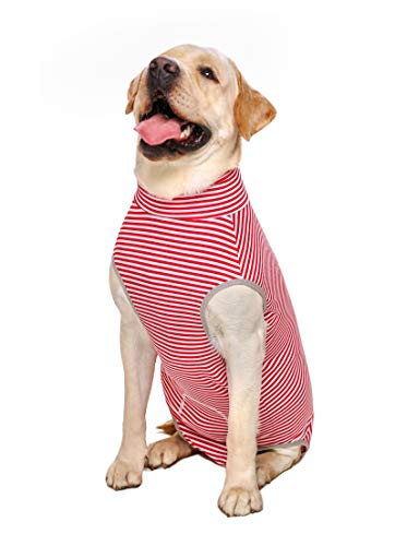 LovinPet Pyjama Für Große Hunde – Baumwolle Mit Wüsten-Design, Hoher Kragen, Größe M