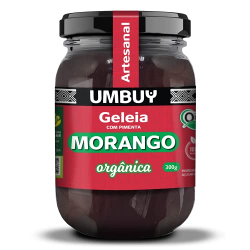 Umbuy Orgânicos Geleia Orgânica Artesanal De Morango Com Pimenta Umbuy 300G Geleia Orgânica De Moran