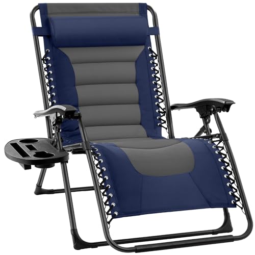 Best Choice Products Oversized Padded Zero Gravity Chair, Folding Outdoor