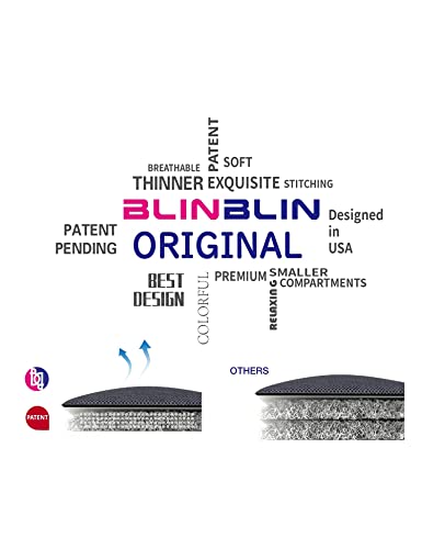 Image of BB BLINBLIN Soft and Comfortable Material and Glass Beads Premium Cooling Weighted Heavy , Calm and Sleep Breathable Blanket for Adult (Navy Blue, 48''x72'' 15lbs, 140lb)