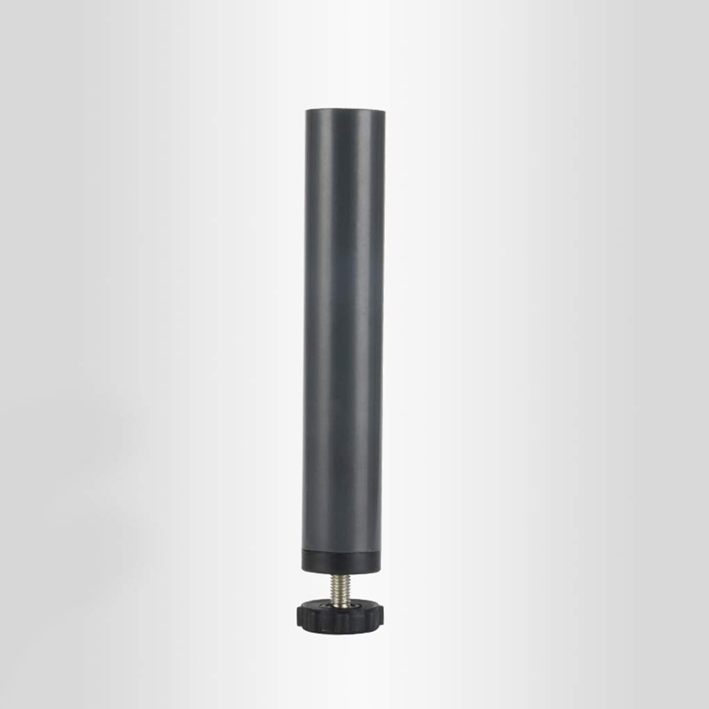 4 Gambe per Mobili Piedini Letto Gambe Cilindriche Piedini per Mobili Regolabili Gambe per Mobili Acciaio Piedi di Supporto Del Letto Accessori per Giroletto Piedi per Mobili con Viti,Grigio(35cm)