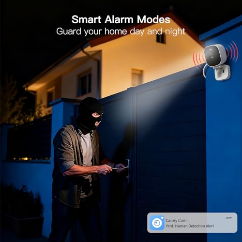 Image of VIMTAG 5G /2.4G 4MP Cameras for Home Security-Outdoor /Indoor Camera for Dog /Cat /Pet /Nanny /Baby, Wired, Color Night Vision, Free AI Detection, 2-Way Audio, 24 /7 SD Recording,Support Alexa Cloud SD Card