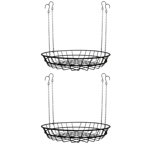 Support pour pot de fleurs en métal robuste et crochets ajustables - 2