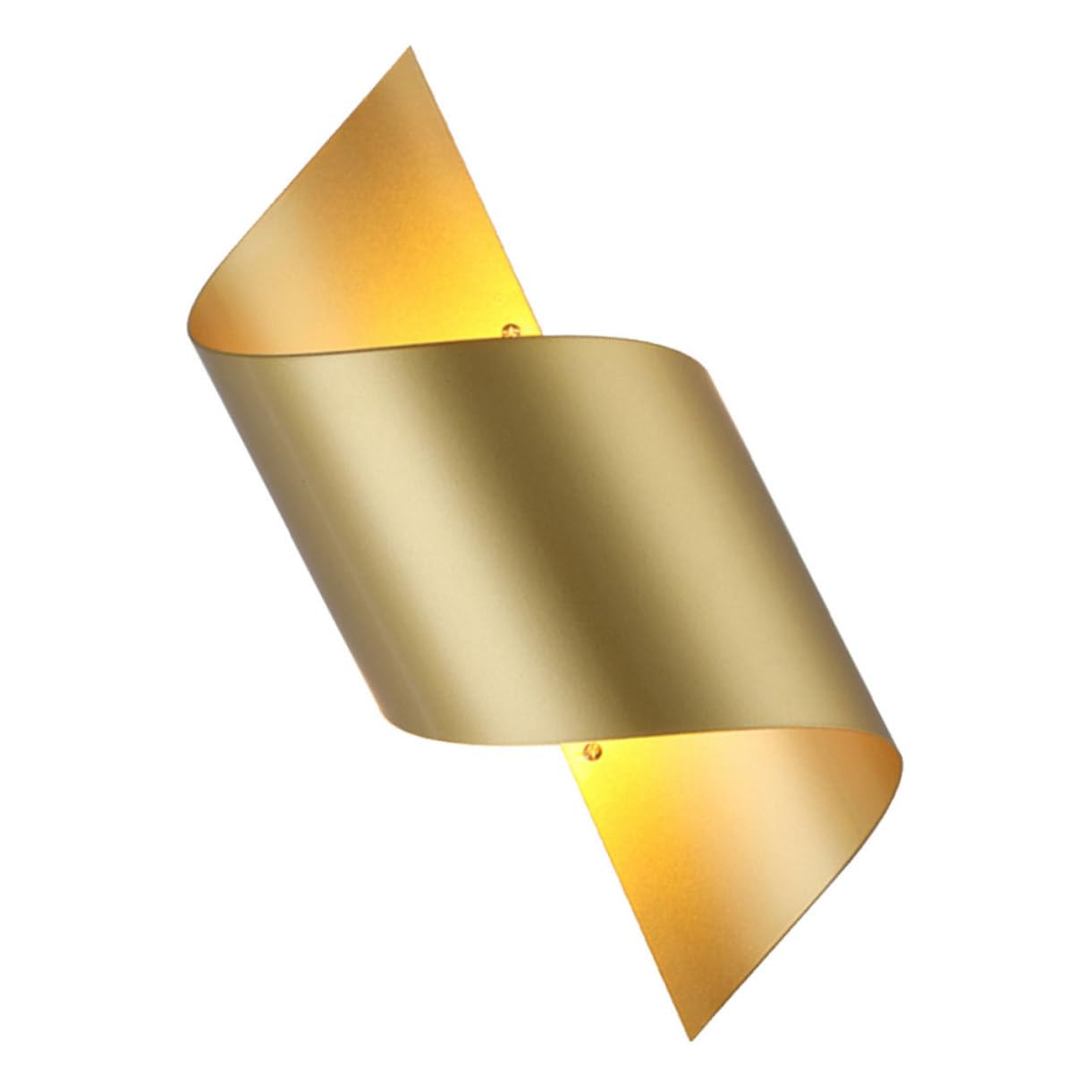 DIYEAH 1Pc Creative Light Lamp Modern Wrought Iron Bedside Staircase Lighting for Bedrooms Corridors Hotels Easy Install Minimalist Design Golden