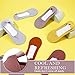 10 Pairs No Show Socks for Women & Men - Low Cut, Liner, Ice Silk, Nonslip, Invisible, Thin Socks (Orange, Yellow, Leather Red, Purple, Gray)