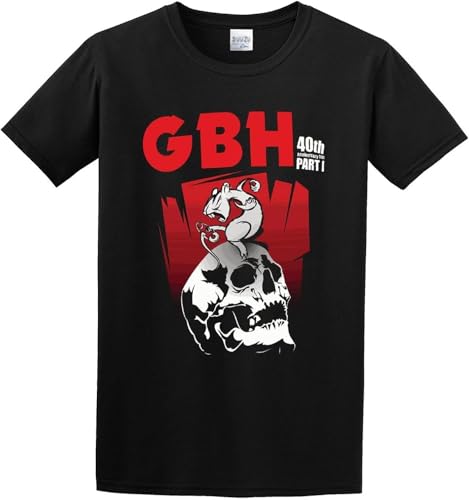 Photo de Men's Gbh Poster T-Shirt Print Tees Short Sleeve O Neck L Black Mens