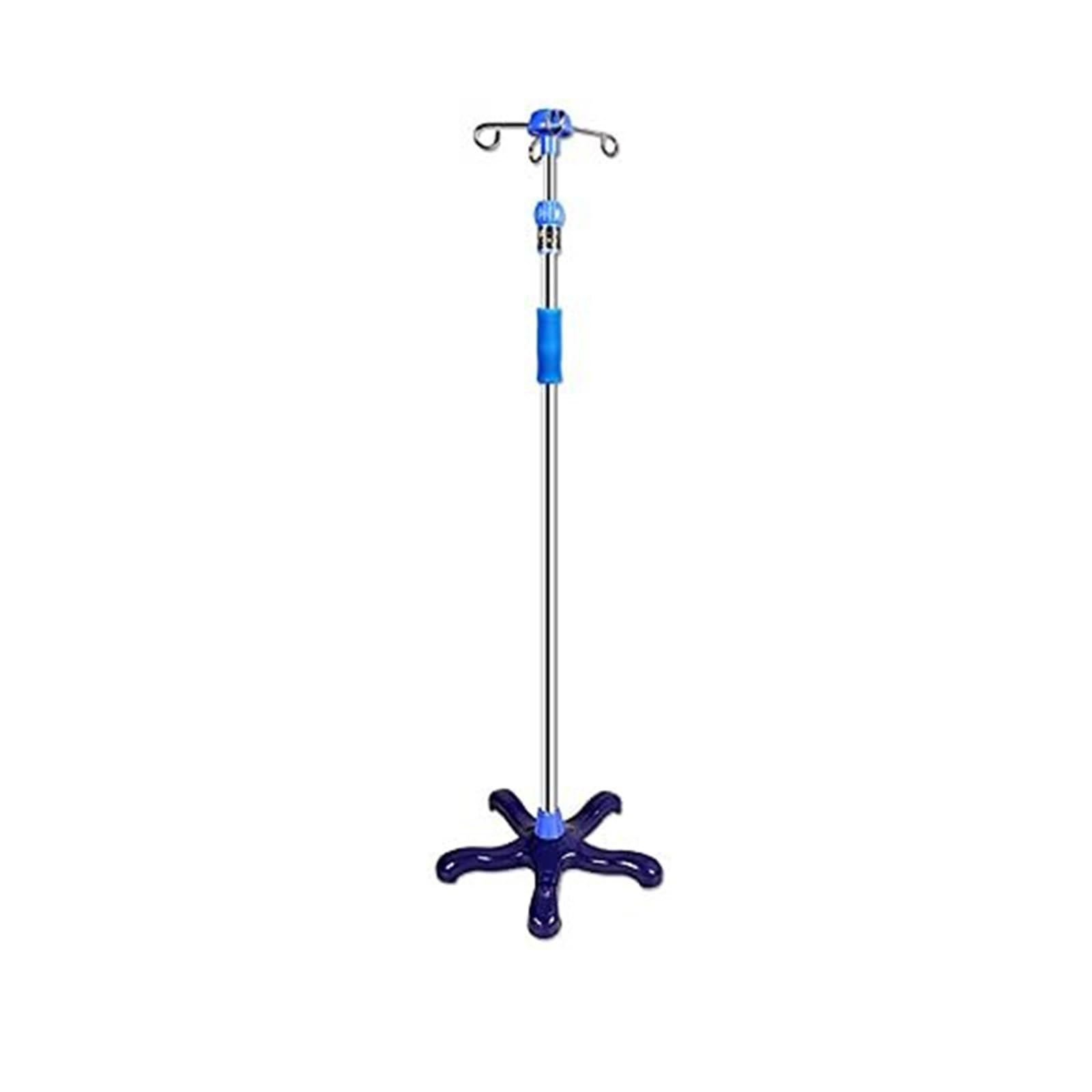 Soporte para suero con ruedas y base robusta de hierro fundido 8