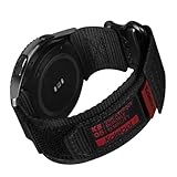 Cinturino 22 mm Compatibile per Amazfit GTR 4/GTR 3/GTR 3 PRO/2/2e/Stratos Cinturini Sport Loop per Galaxy Watch 3 45mm/Gear S3 Frontier/Classic/Galaxy Watch 46mm SM-R800 Braccialetto Nylon,Nero