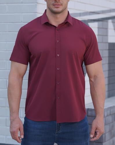 Chemises Zealburst homme boutonnées en tissu léger d'été