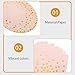 CTIRCHIU 50PCS Gold Dot Pattern Disposable Paper Plates and Napkins Set for Birthday Wedding Baby Shower and Father's Day Parties