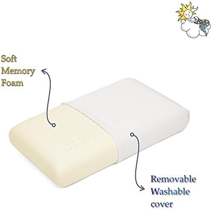 Sleepy Folks - Unique UltraSoft Ventilated Memory Foam Pillow For Sleeping, Hypoallergenic Support Pillow For Neck Pain, Washable Cover, Best Pillow For Side Sleepers, Stomach and Back Sleepers