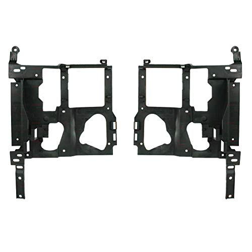 Autoelements New Front Headlight Support Bracket Right Passenger & Left Driver Side For 1999-2002 Chevrolet Silverado / 1999-2006 GMC Sierra Direct Replacement 15798919 15798920